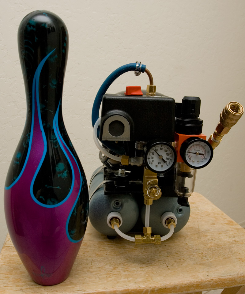 Size reference with bowling pin